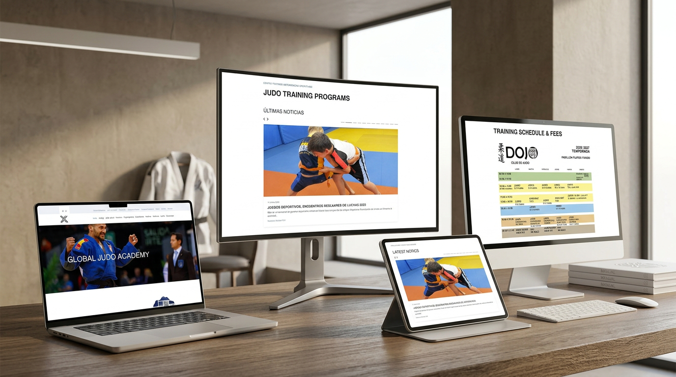 Diseño web para club de judo Alianza KSV en Almería